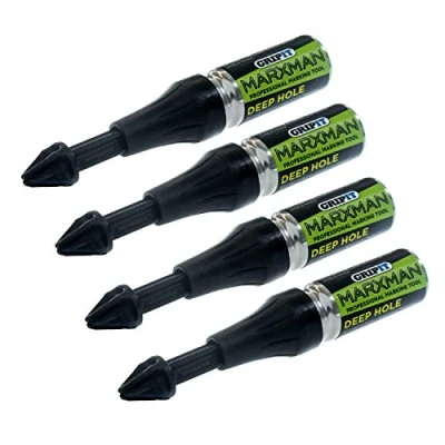 Immagine di MarXman MARXMAN1BLK Penna per marcatura a gesso, con 4 fori profondi, oltre 45 mm, colore: Nero