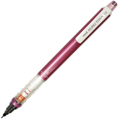 Immagine di Portamine Uni Kuru Toga, modello standard, 0,5 mm, rosa (M54501P.13)