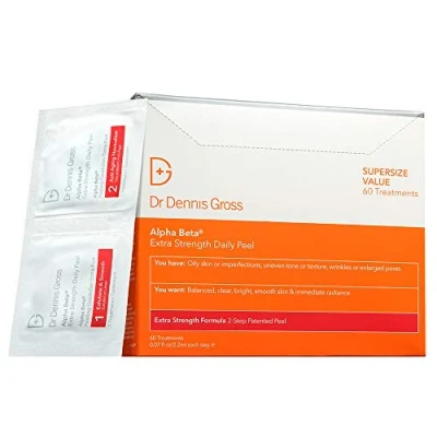 Immagine di Dr. Dennis Gross Alpha Beta Daily Peel Extra Strength Formula Packettes, confezione da 1 (60 x 2,2 ml)