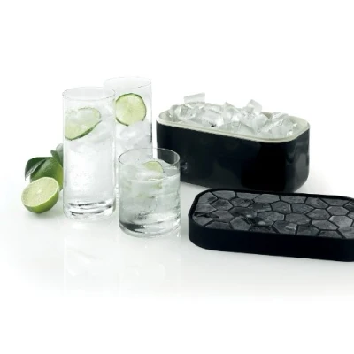 Immagine di Lékué Ice Box Vaschetta cubetti ghiaccio, color nero