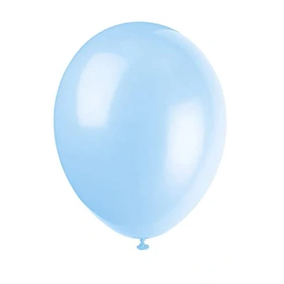 Immagine di Unique Party 80018 Palloncini in Lattice Azzurro da 30cm, Confezione 10