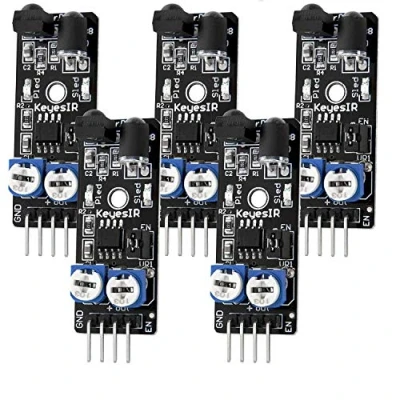 Immagine di AZDelivery 5 x KY 032 Sensore di Ostacolo compatibile con Arduino E Raspberry Pi incluso un Book!