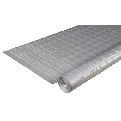 Immagine di Pro Nappe Cod. R482552I Tovaglia a rotolo in Carta damascata 1,18 x 25 Mt 83 coperti dal motivo universale, offre eleganza e sobrietà Colore argento