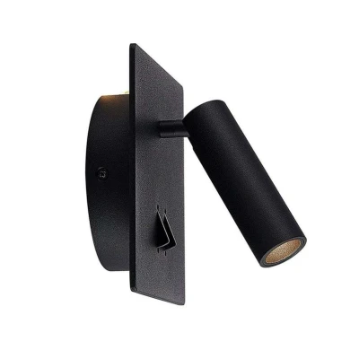 Immagine di Lucande applique a LED &#039;Magya&#039; (Moderno) colore Nero, in Alluminio ad es. Soggiorno &amp; Sala da pranzo (2 luci, lampadina inclusa) LED,