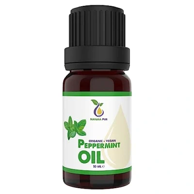 Immagine di Olio di menta piperita BIO 10 ml 100% puro essenziale vegano (Mentha Piperita) diffusore aromi
