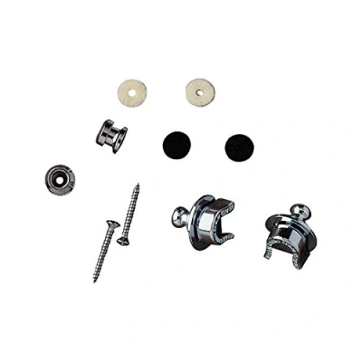 Immagine di Fender SECURITY STRAP LOCKS Set di sistema bloccaggio per tracolla Colore Cromata