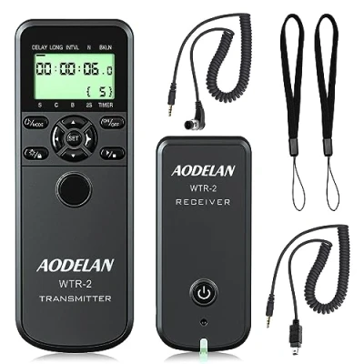 Immagine di Telecomando di scatto per fotocamera Nikon, cavo timer wireless fotocamere Nikon Df Z7 Z6 D750 D780 D610 D7200 D7500 D5000 D3300 D3100, Coolpix P1000 P7700 P7800