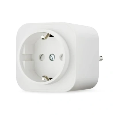 Immagine di Amazon Basics Presa intelligente 2.4 GHz Wi Fi smart plug, singola per interni (presa europea), compatibile solo con Alexa, bianco, 1 pezzo