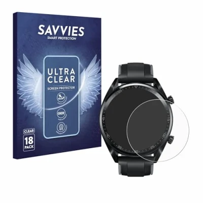 Immagine di savvies (18 Pezzi Pellicola Protettiva per Huawei Watch GT/GT Active Protezione Schermo Trasparente