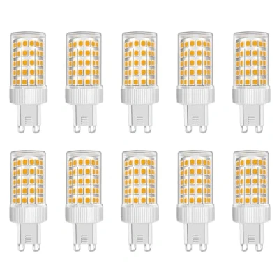 Immagine di ZFQ Lampadine LED G9 da 10W equivalenti a 100W Alogene, Bianco Caldo 3000K, 1000 lm, Angolo di Diffusione 360, Ultra Luminose, AC 220 240V, Senza Sfarfalli, Non Dimmerabili, Confezione 10