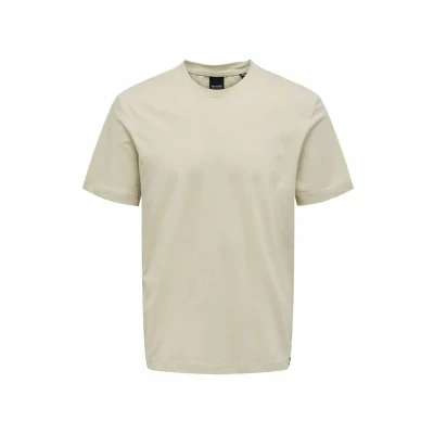 Immagine di Only &amp; Sons Einfarbiges Tshirt basic, Uomo, Taglia: Small, Pelican