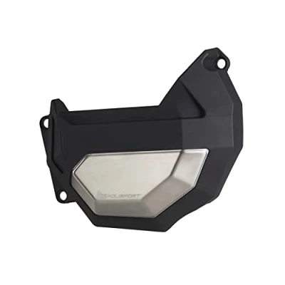 Immagine di POLISPORT 8486300001 Protezione coperchio frizione in plastica resistente contro possibili urti compatibile con le moto Honda Africa Twin 1100L MT 20&#039; 23&#039; a colori Nero