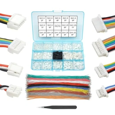 Immagine di Kit cavi e connettori precrimpati da GH1.25 a SH1.0 compatibile con JST GH 1.25mm SH 1.0 mm per Pixhawk Cube 6C 6X Pixhawk4