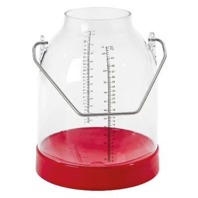 Immagine di Secchio mungitura + scala rossa, 30 L, MS Schippers, Rosso Adatto per Bovini Mucche Vacche