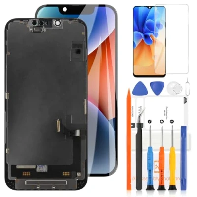 Immagine di LADYSON LCD Schermo per iPhone 14 Plus Sostituzione Display Touch Screen digitalizzatore A2886 A2632 A2885 A2896 A2887 Kit di Riparazione (Nero INCELL)