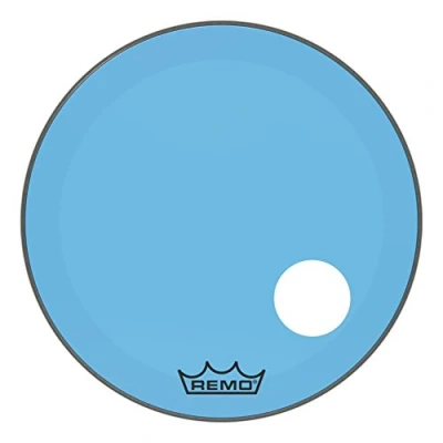 Immagine di Remo Powerstroke 3 Colortone Blue Bass Testata per batteria, 26&quot; con porta P3 1326 CT BUOH