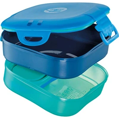 Immagine di Maped 870703, Picnik Concept Kids Porta pranzo 3 in 1 per bambini scomparti, di cui 2 impermeabili e rimovibili Compatibile con lavastoviglie microonde Blu 1.4L 870701