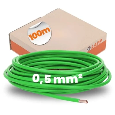 Immagine di LAPP 4510121 Cavo per cablaggi H05V K 1 x 0.50 mm² Verde 100 m