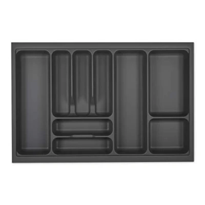 Immagine di Orga Box I Portaposate 719 x 473 grigio orione con struttura perlata e rivestimento antiscivolo per Tandembox Antaro/Intivo ModernBox in armadio da 80 cm