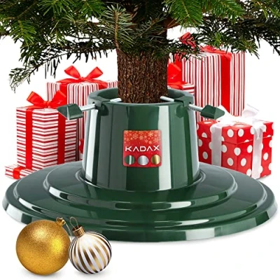Immagine di KADAX supporto per albero di Natale, Natale con contenitore acqua, (argento/altezza fino a 2 m)