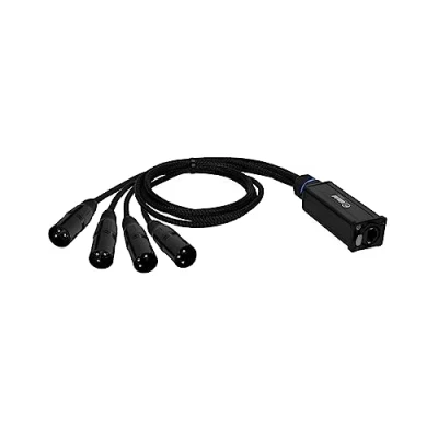 Immagine di Adam Hall Cables 4 Star CATBOX XM3 Audio &amp; DMX Adattatore 3 poli XLR maschio x Cat.6a