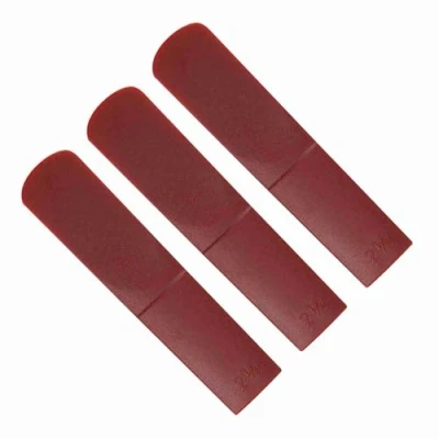 Immagine di 3 canne per sassofono contralto, 2,5 contralto in resina, accessorio riparazione di pezzi (rosso)