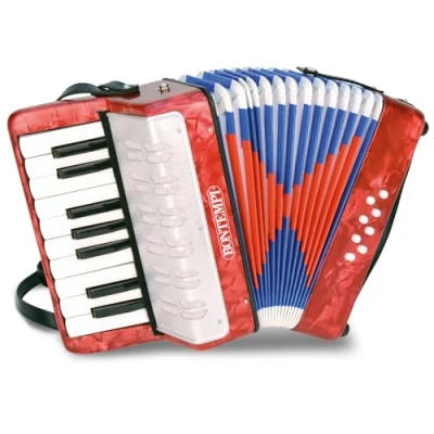 Immagine di Bontempi HarmonyAccordion Fisarmonica a 17 Tasti per Accordi Armoniosi e Melodie Avvincenti, 235x120x250 mm