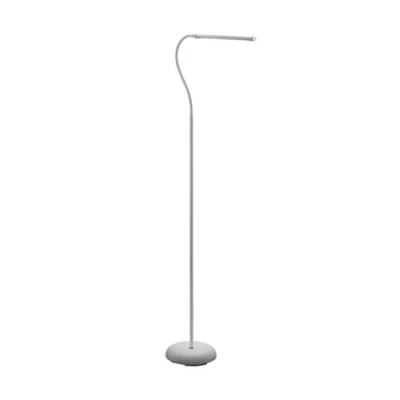 Immagine di Eglo Laroa lampada LED a piantana con interruttore dimmer touch progressivo sfioro, da pavimento in plastica bianca, ufficio colore bianco neutro