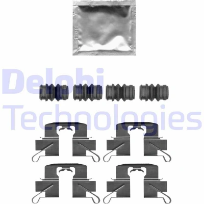 Immagine di DELPHI LX0696 Kit accessori, Pastiglia freno MAZDA: CX 3, 2 Hatchback, 5 I