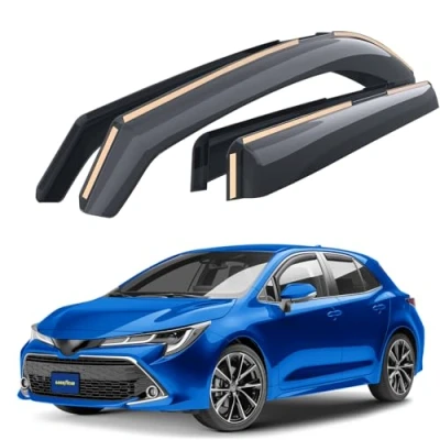 Immagine di Goodyear deflettori Auto per/Compatibile con Toyota Corolla 2020 2024 Hatchback, deflettore Auto, Aria, integrati, 4 Pezzi