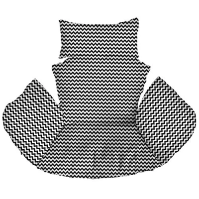 Immagine di Ferocity Cuscino per Sedia Amaca, in Rattan Cuscino, Dondolo Sospesa, con la Testa di, Rivestimento Rimovibile, Lacci attaccati, Zig Zag [114]