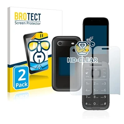 Immagine di brotect Pellicola Protettiva per Nokia 2660 Flip (Fronte+Retro) Protezione Schermo (2 Pezzi) [Trasparente, Anti Impronte]