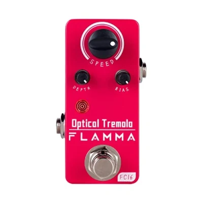 Immagine di FLAMMA FC16 Pedale Tremolo Ottico per Chitarra, Mini Compatto e Portatile, True Bypass