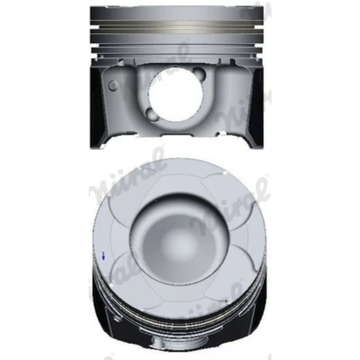 Immagine di NÜRAL 87 430300 00 Pistone 79,7 con canale raffreddamento, porta fascia elastica, per biella trapezoidale OPEL: Mokka / X, Meriva B
