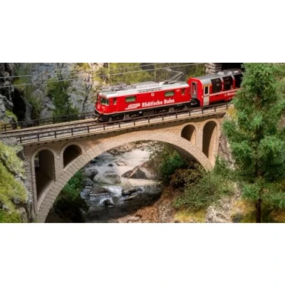 Immagine di NOCH 62832 N Ponte ad arco in pietra 1 binario (L x L A) 186 38 86 mm