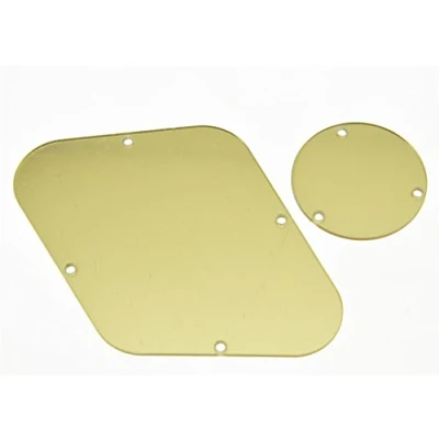Immagine di Kaish oro specchio LP piastra interruttore di controllo posteriore della cavità copertura per Epiphone Les Paul