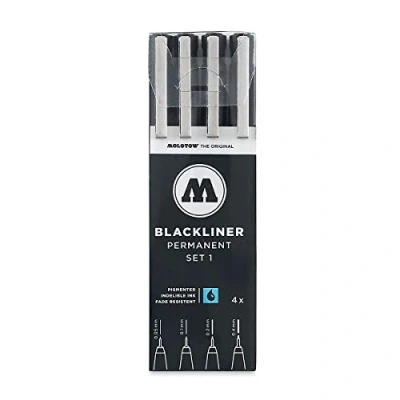 Immagine di Molotow mo200486 blackliner Nero Set1 4x Set