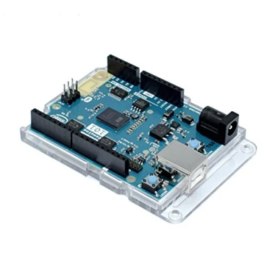 Immagine di sb components custodia per Arduino Uno R3 Leonardo, Zero, M0, Ethernet, Genuino e tutte le schede di forma open box trasparente