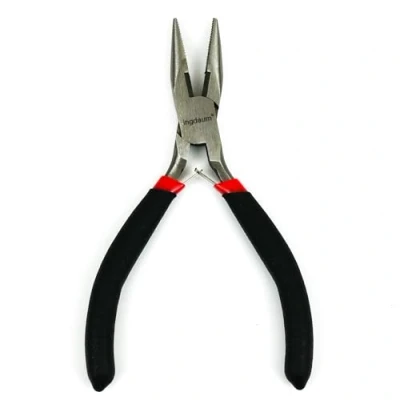 Immagine di INGDAUM® Pinze a becco 5&quot; con lama dritta, per inserire, piegare e tagliare in modo sicuro venature fili anche posizioni difficili