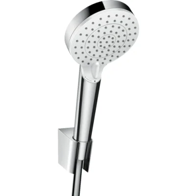 Immagine di hansgrohe Crometta Set supporto doccia Vario EcoSmart 9 l/min con flessibile 125 cm, Bianco/Cromo, 26693400