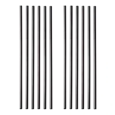 Immagine di GRÄWE Cannucce, set da 12 cannucce argentate in acciaio inox, lavabili lavastoviglie, cannuccia metallo riutilizzabile,