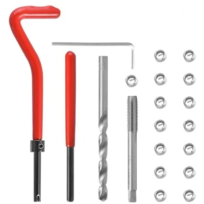 Immagine di CENPEK 15 pezzi M12 x 1,25 Kit di riparazione filettatura, set elicoidale per auto, attrezzi manuali compatibili