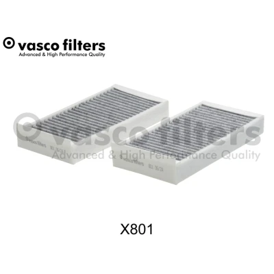 Immagine di DAVID VASCO X801 Filtro abitacolo al carbone attivo 233 116 32 BMW: X1, 2 Active Tourer, Gran MINI: Hatchback, Countryman, Clubman