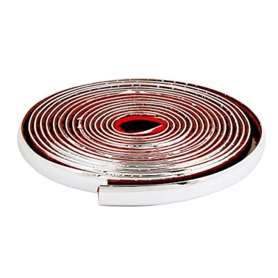 Immagine di 4R Quattroerre.it 1610 Profilo Cromato Adesivo, 7 mm x 3 Mt