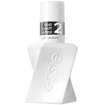 Immagine di Essie Gel Couture Smalto Semipermanente Trasparente, Anti sbeccatura, Resistente allo sbiadimento, Senza lampada UV, Top Coat, 13,5 ml