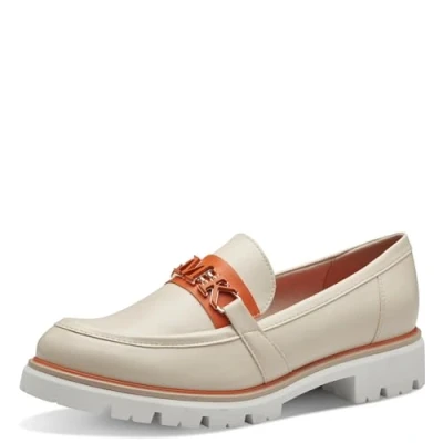 Immagine di MARCO TOZZI by Guido Maria Kretschmer Slipper Donna con Tacco a Blocco Eleganti, Beige (Cream Comb), 41 EU