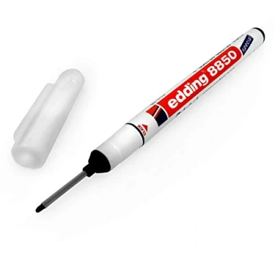 Immagine di Edding Pennarello indelebile da falegname, 8850, 0,7 1 mm, punta extra lunga, colore: nero