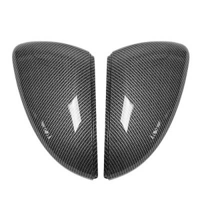 Immagine di 2 tappi per specchietto retrovisore, pezzi, in fibra di carbonio, ricambio Mk7/ Mk7 R GTD Hatchback 2013 2017 + calotta 7 2012 murano drivers