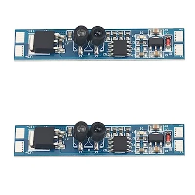 Immagine di Sensore Movimento Mani Per Profilo Alluminio, Hand Sensor Switch, Con Memoria e Funzione Dimmer, 12V 24V 8A, Dimensione 50X10X2mm (2)