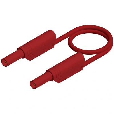 Immagine di SKS Hirschmann MLS SIL WS 50/1 Puntali di sicurezza Spina a banana 4 mm 0.50 m Rosso 1 pz.
